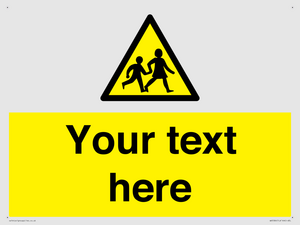 Custom Warning children Sign